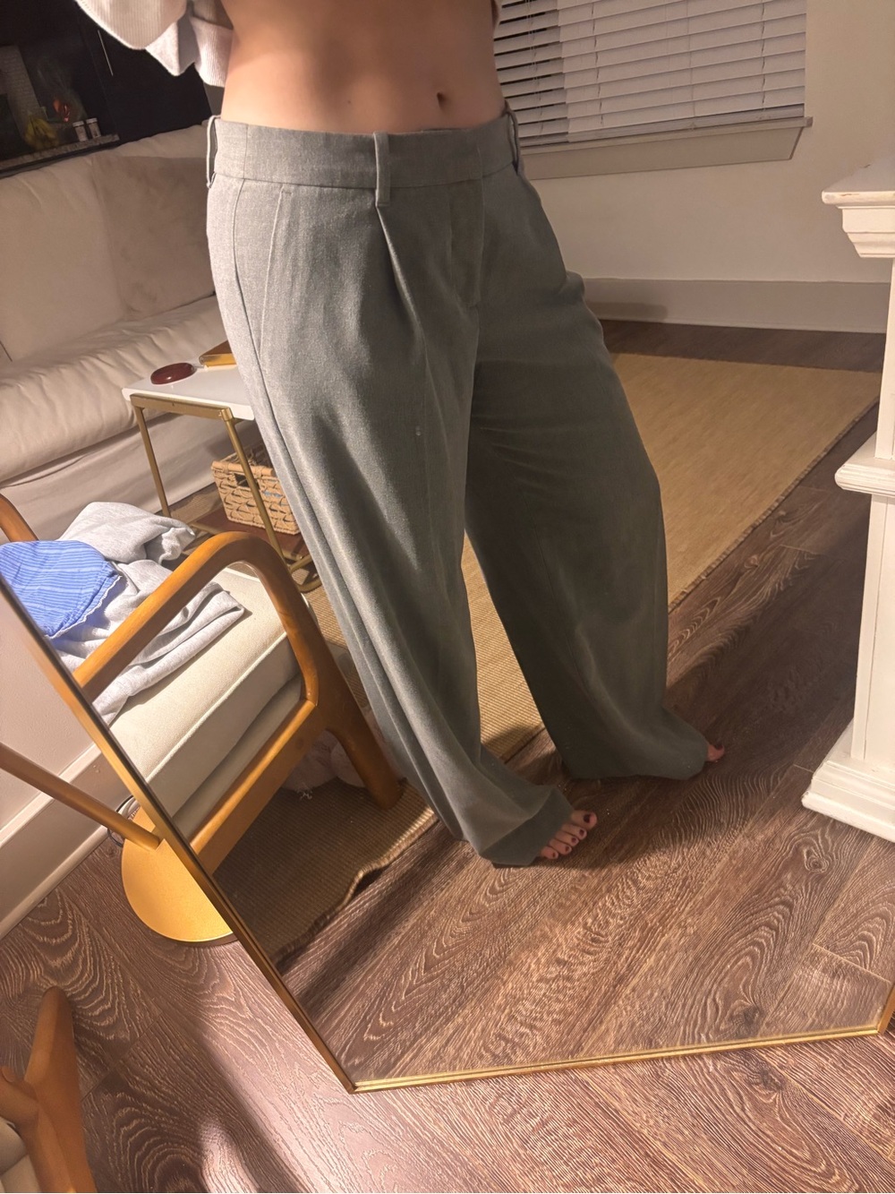 GAP Grey Wide-Leg Trousers